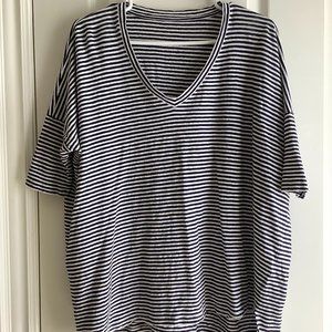 Eileen Fisher Slouch Linen Tunic Top